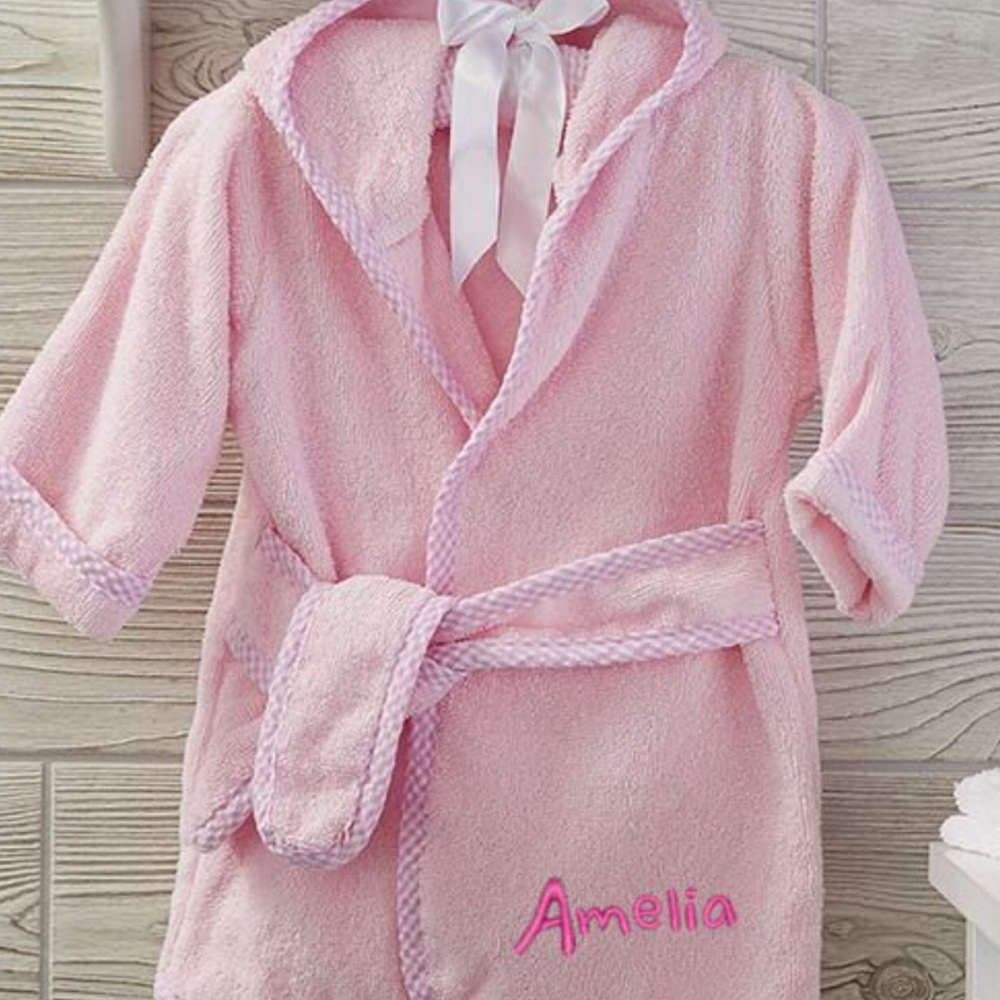 Personalized baby bath robe